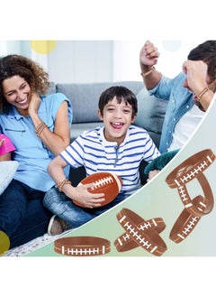 Civaner 10 Pcs Football Wristband Football Silicone Bracelets Sports Rubber Bracelets Football Themed Party Supplies For Football Themed Birthday Party Favors Gifts  - Image 3