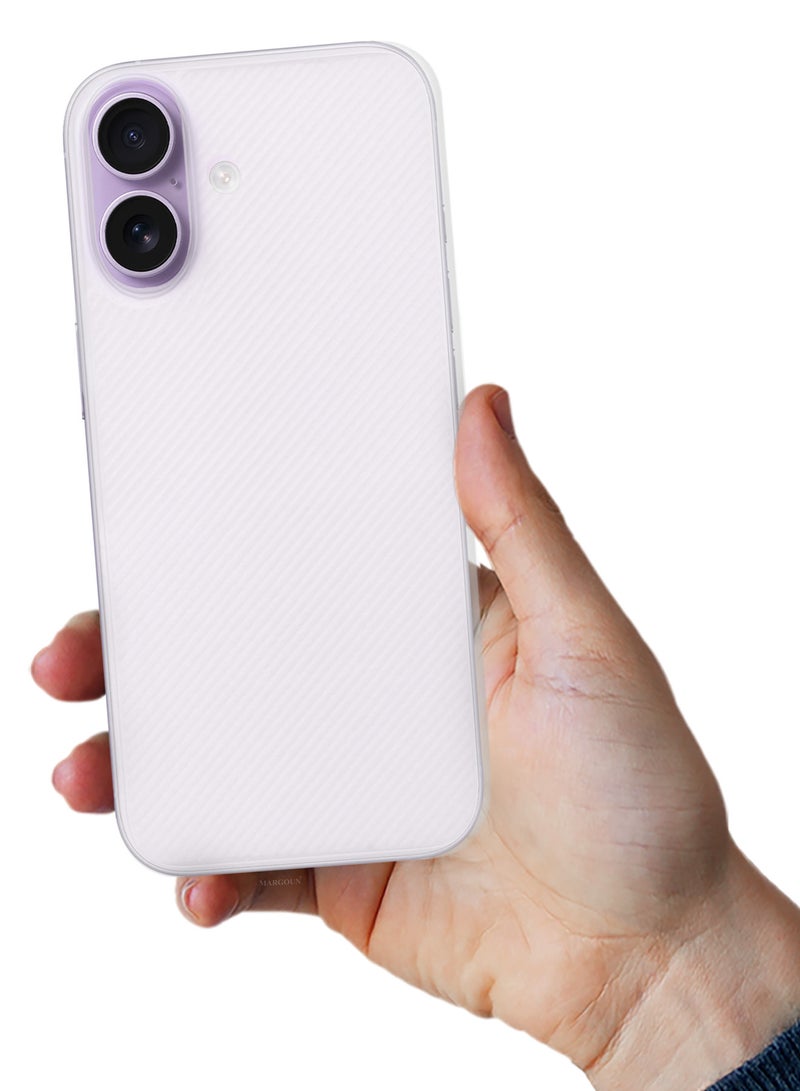 CATANES 3 Packs Case Cover for iPhone 17 - Sturdy Durable Ultra-Thin Case - Air Skin Line Design Transparent Back Cover -  Drop Protection Cover  with Two Privacy Screen Protectors - White - Image 5