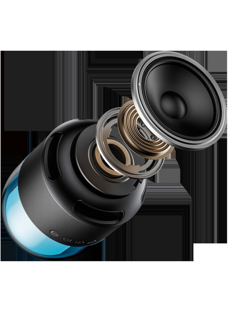 ديزني - مكبر صوت ديزني QS-S1 ميكي سمارت بلوتوث HIFI صوت محيطي ملون LED ضوء مكبر صوت صغير لاسلكي مثالي لموسيقى الجهير الثقيلة الناعمة مع ضوء عرض مذهل - Image 1