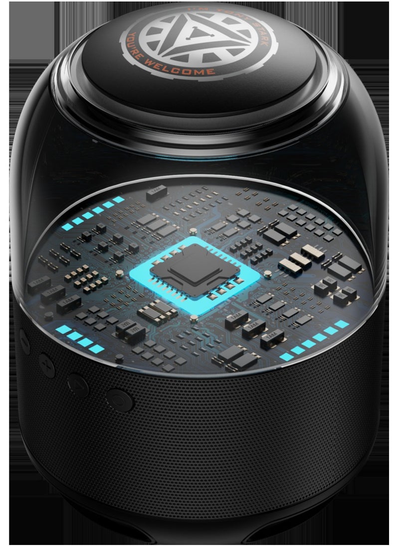 ديزني - مكبر صوت ديزني QS-S1 ميكي سمارت بلوتوث HIFI صوت محيطي ملون LED ضوء مكبر صوت صغير لاسلكي مثالي لموسيقى الجهير الثقيلة الناعمة مع ضوء عرض مذهل - Image 1