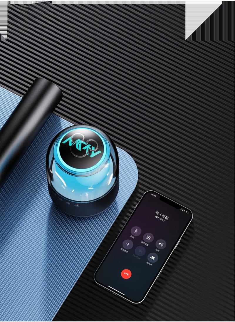 ديزني - مكبر صوت ديزني QS-S1 ميكي سمارت بلوتوث HIFI صوت محيطي ملون LED ضوء مكبر صوت صغير لاسلكي مثالي لموسيقى الجهير الثقيلة الناعمة مع ضوء عرض مذهل - Image 1