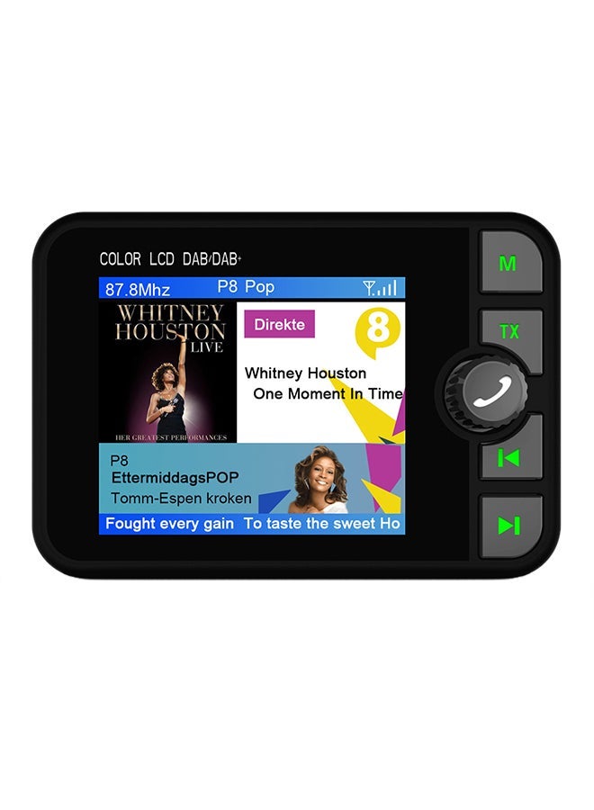 NIBEMINENT Digital Display DAB Radio Receiver MP3 Player V6478 Black - Image 2