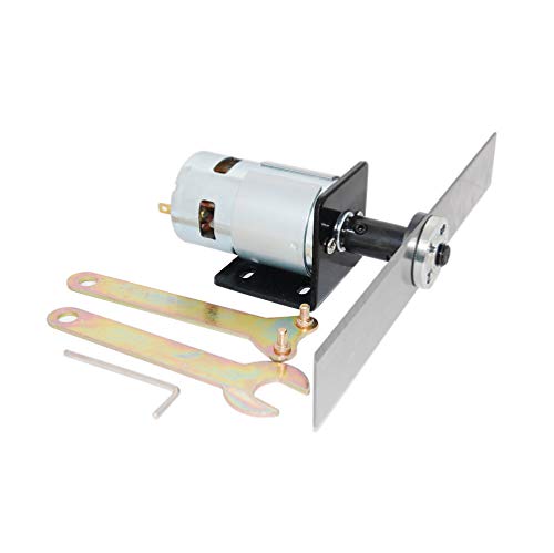 CHANCS 775 Gear Motor 12V/24V Kit Sawing Machine DC Circular Saw Mini Table Saw for Hobbies Saw Blade for Cutting/Polishing - Image 1