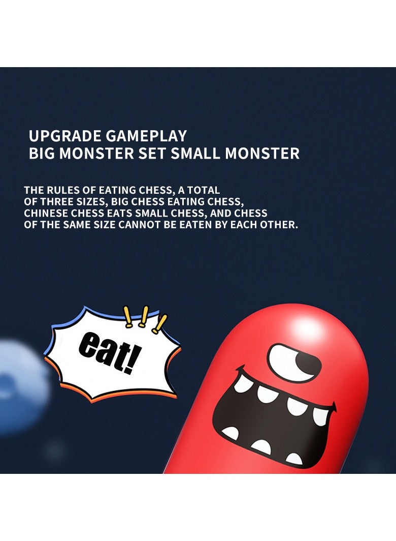 NIBEMINENT Gobble Board Game, Tic Tac Toe Game, Children's Educational Puzzle Game Toys, Classic 3D Board Game for Parent-Child Early Education Family Interaction - Image 2