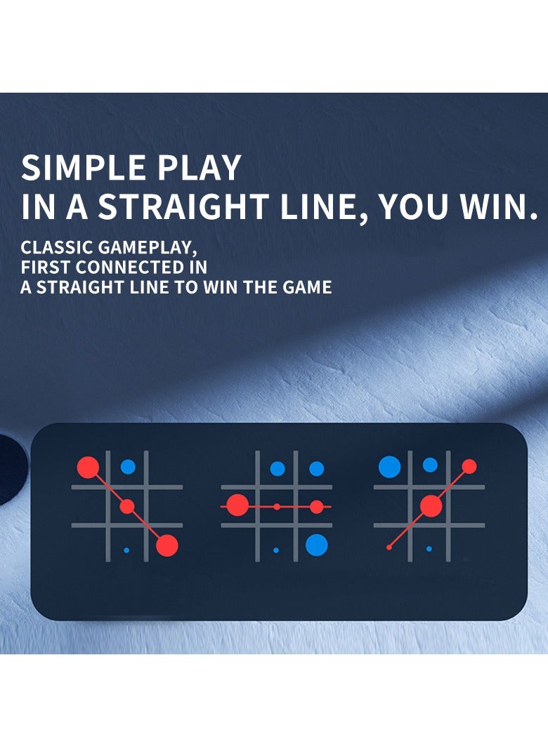 NIBEMINENT Gobble Board Game, Tic Tac Toe Game, Children's Educational Puzzle Game Toys, Classic 3D Board Game for Parent-Child Early Education Family Interaction - Image 3