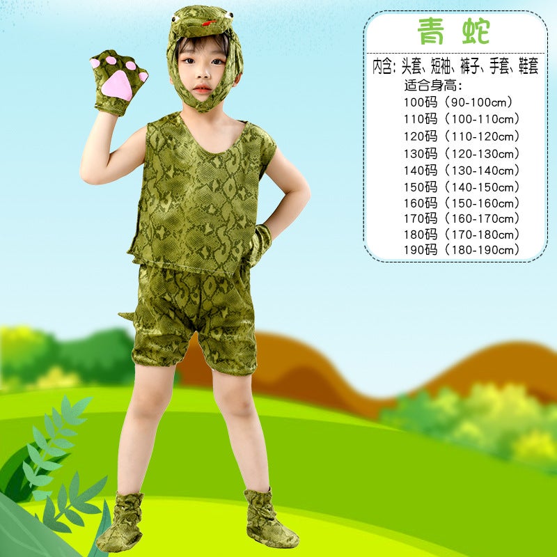 Children'S Day Animal Watch Performance Clothing Summer Short-Sleeved Kindergarten Activities Children Performance Clothes Dress Up - Image 1