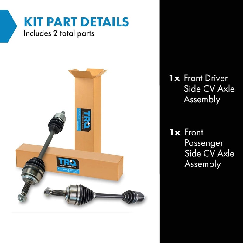 TRQ Front CV Axle Shaft Assembly Set for Honda CR-V - Image 2