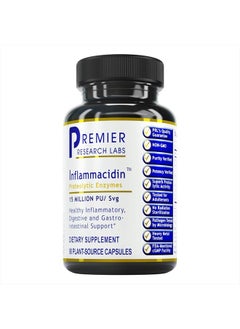 Inflammacidin - Supports GI & Digestive Health* - Enzymes for Digestion - Vegan & Organic Ingredients - 90 Plant-Source Capsules - pzsku/Z0204AEADD077A8C07033Z/45/_/1740987039/81b2f9d4-9519-4182-a9d9-55f5347bfb95