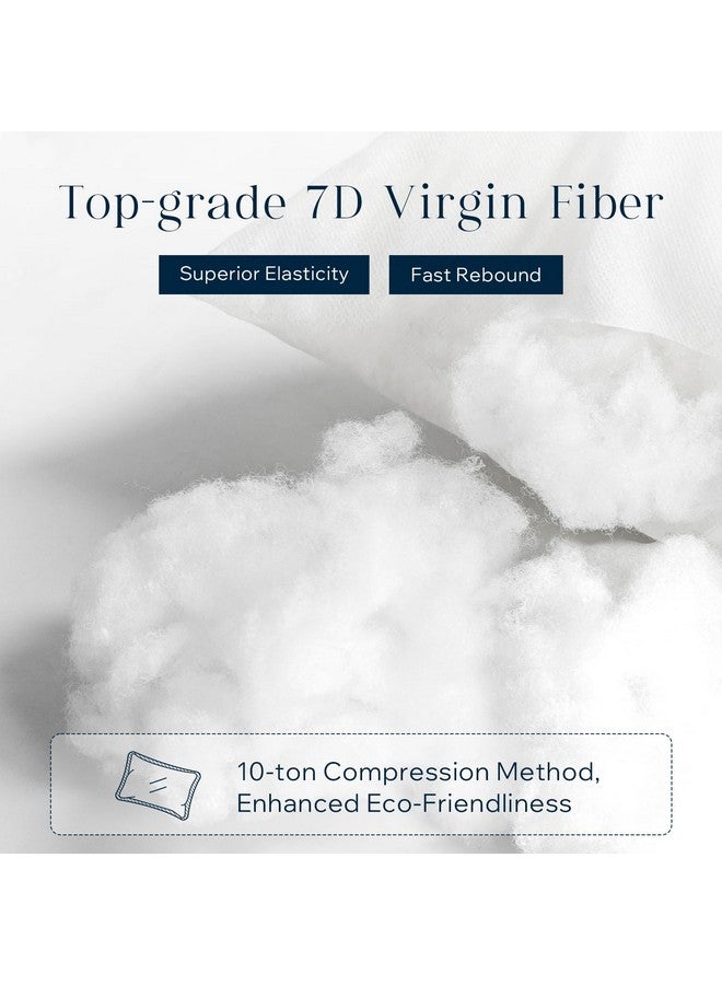 Phantoscope Pillow Inserts, Hypoallergenic 100% Virgin Fiber Square Form Microfiber Throw Pillow Inserts, Couch Bed Pillows 45x45 cm, 18x18 Inch (Pack of 4) - Image 5