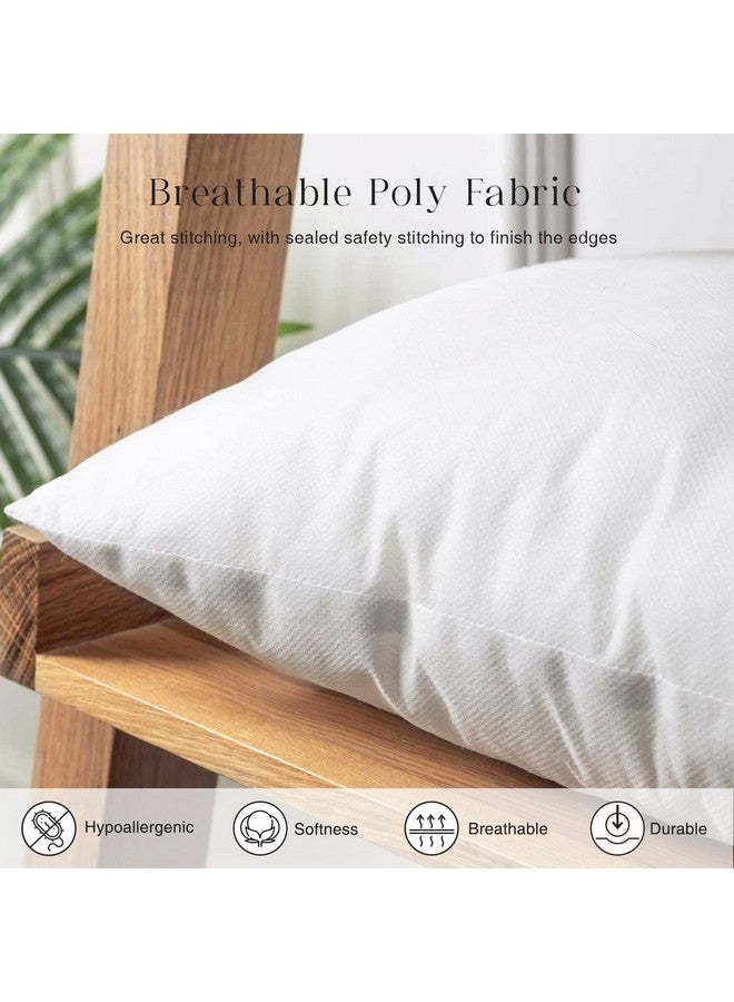 Phantoscope Pillow Inserts, Hypoallergenic 100% Virgin Fiber Square Form Microfiber Throw Pillow Inserts, Couch Bed Pillows 45x45 cm, 18x18 Inch (Pack of 4) - Image 3