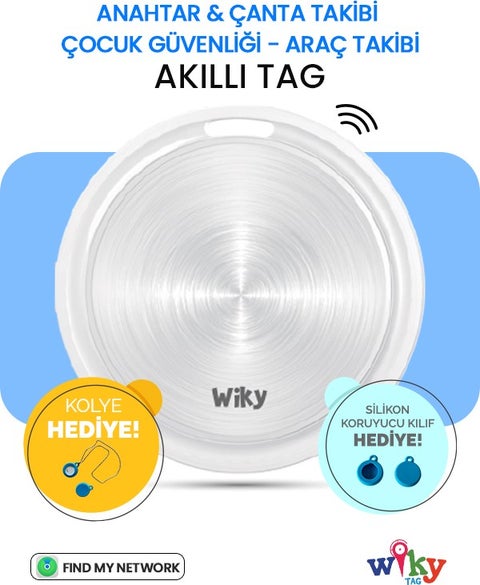 Tag Kids Smart AirTag Blue - Smart Location Tracking Device (Apple Compatible)