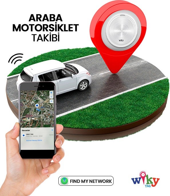 Tag Kids Smart AirTag Blue - Smart Location Tracking Device (Apple Compatible)