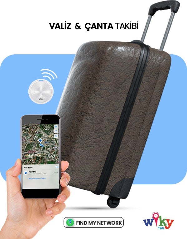 Tag Kids Smart AirTag Blue - Smart Location Tracking Device (Apple Compatible)