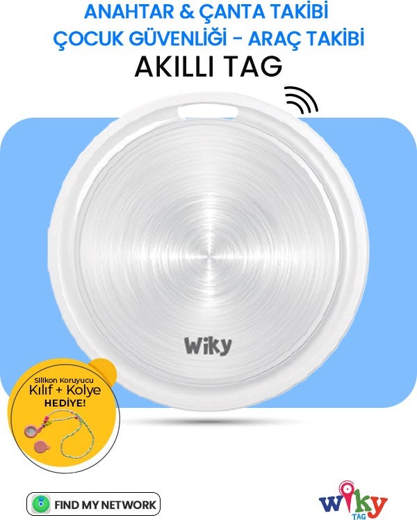 Tag Kids Smart AirTag Blue - Smart Location Tracking Device (Apple Compatible)