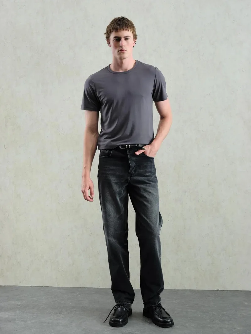 جيستو GIESTO Regular Fit Straight Leg Denim Jeans