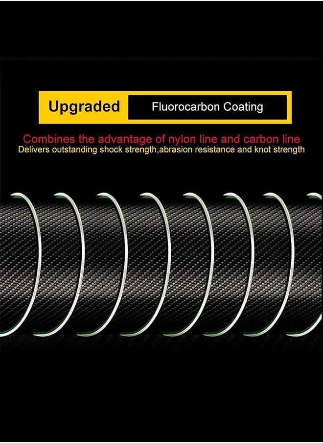 GROIC - Nylon String Fishing Line Cord Clear Fluorocarbon Strong Monofilament Wire Flexible Wear-resistant Super Pulling Force Cut for Hanging Decorations Beading Crafts Kite -500M - Image 1