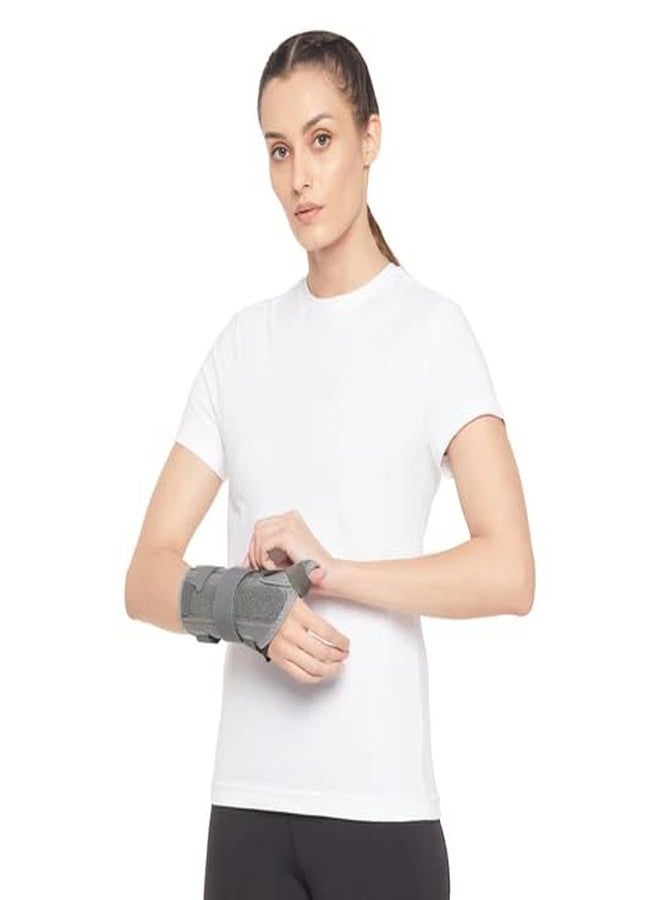رومسونز جبيرة معصم من رومسونز مع دعامة للإبهام لتخفيف الألم مع رباط للمعصم | دعامة للإبهام | رمادي | متوسط - Image 2