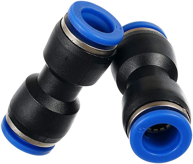 Yoebor Metalwork Plastic Push to Connect Straight Union Pipe Tube Fitting, 10mm OD x 10mm OD, Straight Pneumatic Connector (Pack of 10) - Image 3