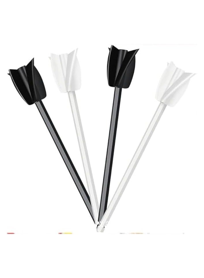 PROMASS 4pcs Epoxy Mixer for Resin, Reusable Paint Mixer Paddle Resin Mixer Paddle Drill Paddles for Drilling Mixing Epoxy Painting Ceramic Glaze Oil Paints And Reduce Bubbles - Image 1