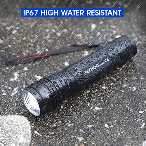 RECHOO S2000 LED Flashlight High Lumens, Super Bright, Powerful, Mid-Size Tactical Flashlight with 3 Modes, Zoomable, Water Resistant Flashlights for Home, Emergencies, Camping, Outdoor Use - Image 5
