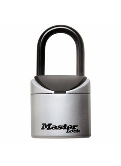 Master Lock Lock Box, Set Your Own Combination Portable Key Safe, 2-3/4 in. Wide, 5406D,Black, Grey  - Image 1