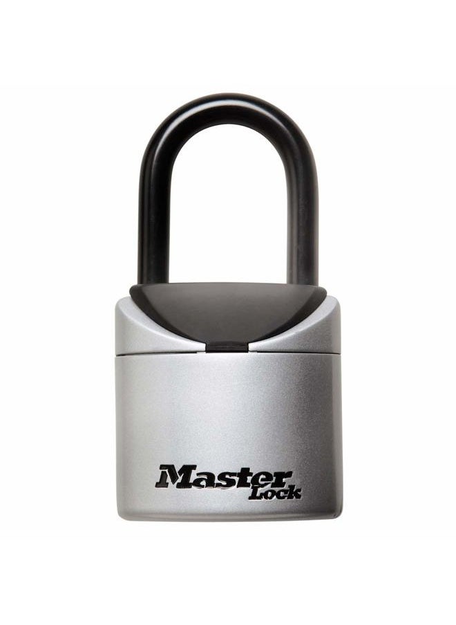 Master Lock - Lock Box, Set Your Own Combination Portable Key Safe, 2-3/4 in. Wide, 5406D,Black, Grey - Image 1