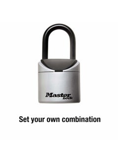 Master Lock Lock Box, Set Your Own Combination Portable Key Safe, 2-3/4 in. Wide, 5406D,Black, Grey  - Image 4