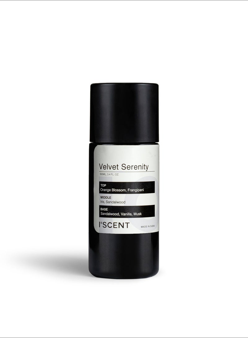 ISCENT | Velvet Serenity – Oil Refill for Ensō Diffuser -100ml | Home Fragrance Oil with Orange Blossom, Frangipani, Iris, Sandalwood & Vanilla | Lush Florals, Creamy Woods & Cozy Sweetness - Image 1