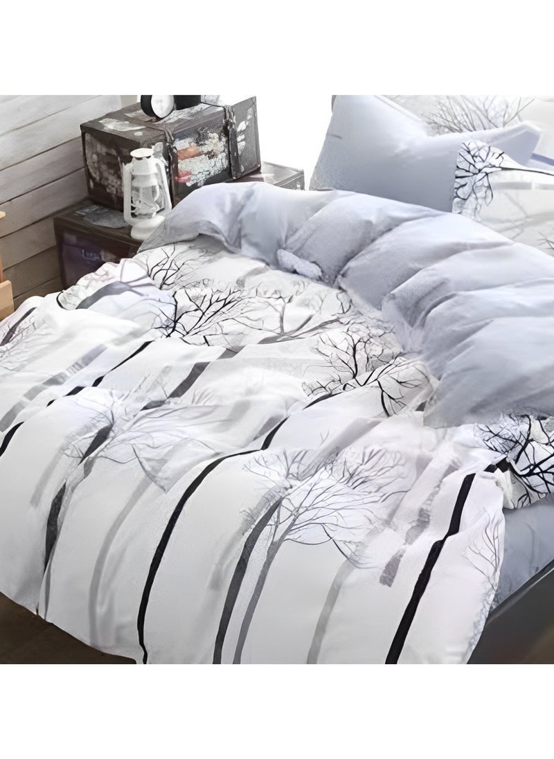 AL RAID - Super King Bedsheet Set - Complete 6-Piece Bedding Set with Duvet Cover, Fitted Sheet, and 4 Pillowcases - Luxury Microfiber Fabric with Deep Pockets for Secure Fit and Year-Round Comfort - Image 1