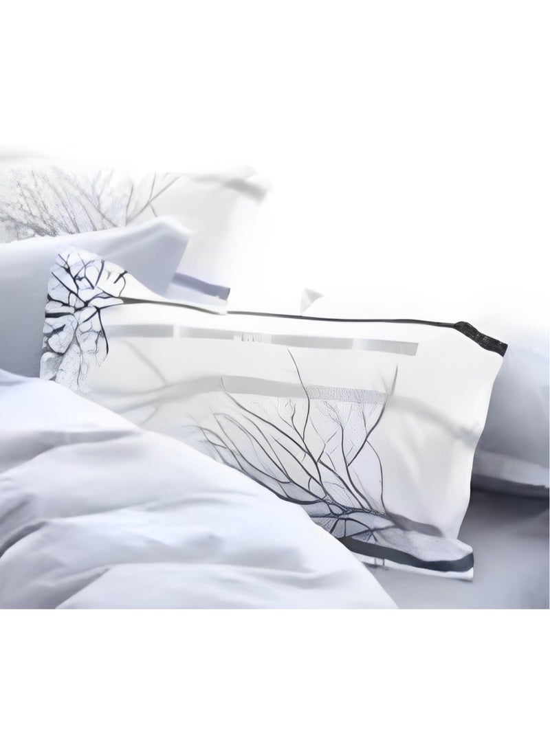 AL RAID - Super King Bedsheet Set - Complete 6-Piece Bedding Set with Duvet Cover, Fitted Sheet, and 4 Pillowcases - Luxury Microfiber Fabric with Deep Pockets for Secure Fit and Year-Round Comfort - Image 1