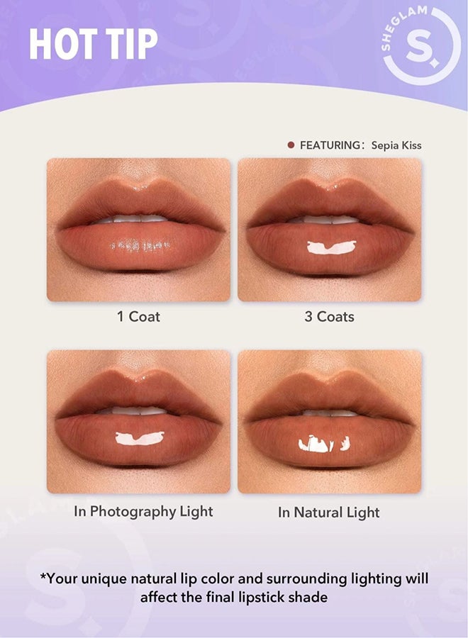 SHEGLAM Pout-Perfect Shine Lip Plumper In Bloom - Image 3
