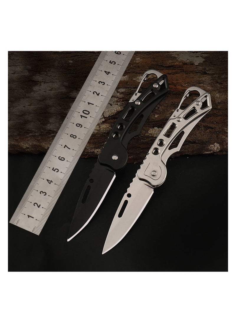 Captaintech Stainless steel folding knife, keychain, outdoor camping - Image 1
