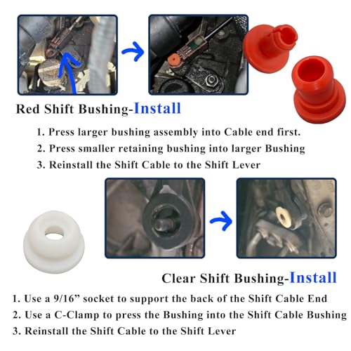 Zeiboat 2 Sets 14057 Transmission Shift Cable Bushing Kits, Compatible with Various of Models - Image 4