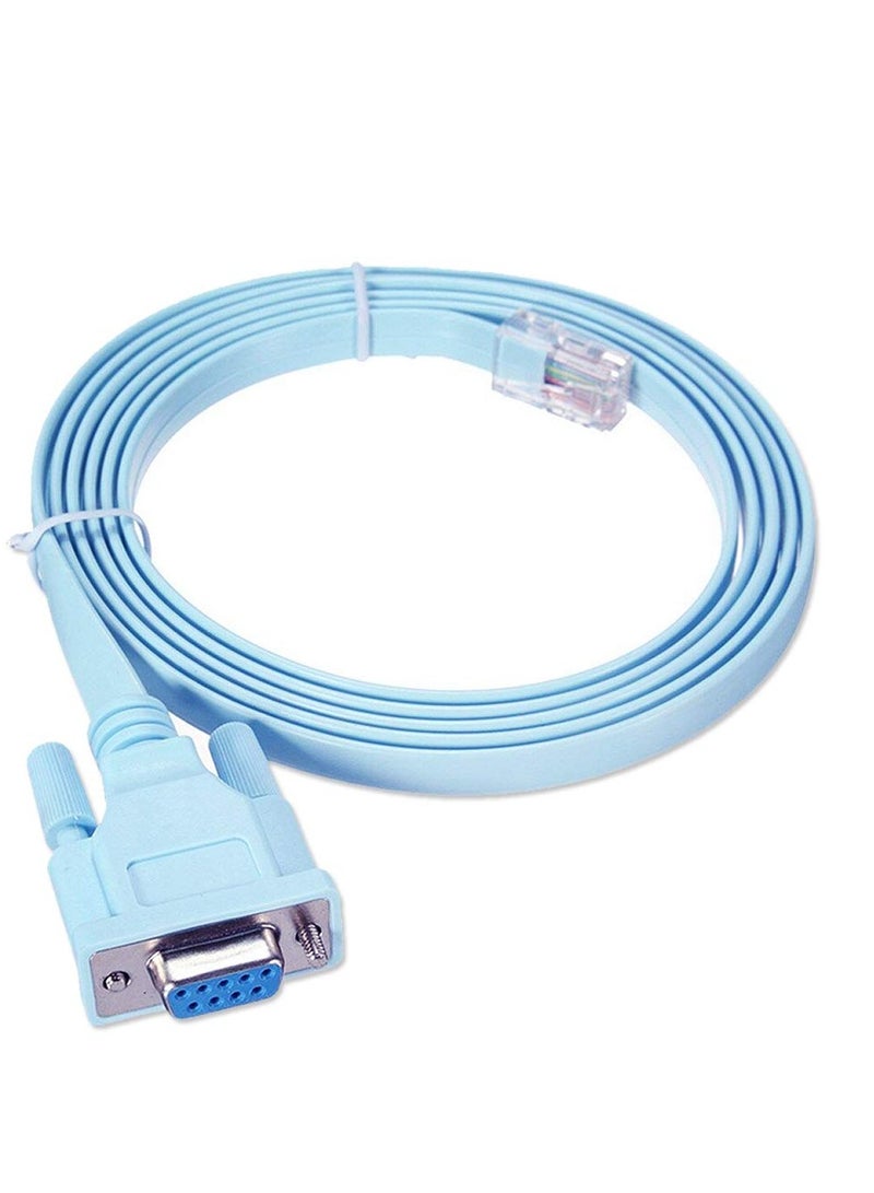erorex console cable Serial Cable Rj45 to DB9 & RS232 to USB (2 In 1) for Cisco device 1M+1.8M - Image 3