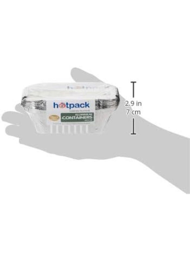 Hotpack Disposable Food Storage, Food Packaging, Aluminium Container 250cc, 10 Pieces - Image 2