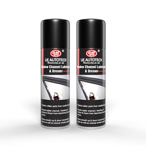 UE Elite Window Channel Lubricants & Dresser - Non-staining & Long-lasting Dresser Spray between the Rubber Beadings & Glasses-Smooth & Protect your Window, Door, Hardware Functions, 250ML (PACK OF 2) - Image 1