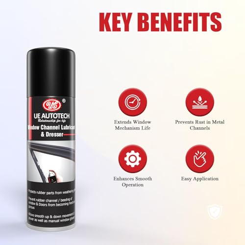 UE Elite Window Channel Lubricants & Dresser - Non-staining & Long-lasting Dresser Spray between the Rubber Beadings & Glasses-Smooth & Protect your Window, Door, Hardware Functions, 250ML (PACK OF 2) - Image 5