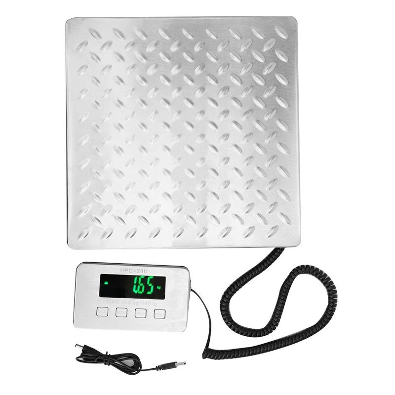 Heayzoki 440lb Heavy Duty Digital Shipping Postal Scale, Double Range Express Luggage Baggage Weighing Electronic Scale with Stainless Steel Large, Post Office Postal Scale and Luggage - Image 1