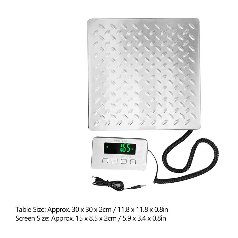 Heayzoki 440lb Heavy Duty Digital Shipping Postal Scale, Double Range Express Luggage Baggage Weighing Electronic Scale with Stainless Steel Large, Post Office Postal Scale and Luggage - Image 3