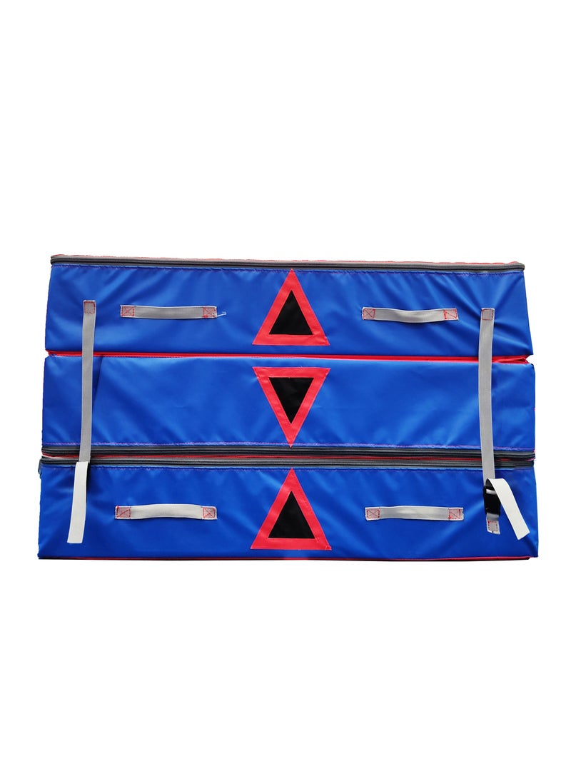 DEGA Big Exercise Mat Three Connected Pieces With Carrying Handles For Gymnastics Parkour Street Workout Calisthenics - Image 2