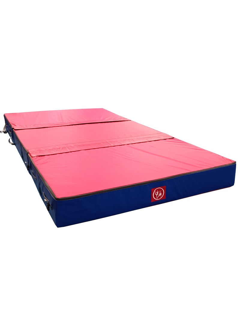 DEGA Big Exercise Mat Three Connected Pieces With Carrying Handles For Gymnastics Parkour Street Workout Calisthenics - Image 3