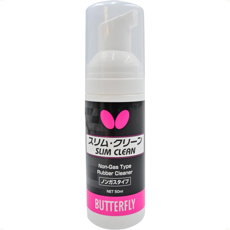 Butterfly Slim Clean (Professional Foam Type Rubber Cleaner) - Non-Gas Type Cleaner for Your Table Tennis Paddle Rubbers, Helps Remove Dirt, Dust, and Oil - Image 1