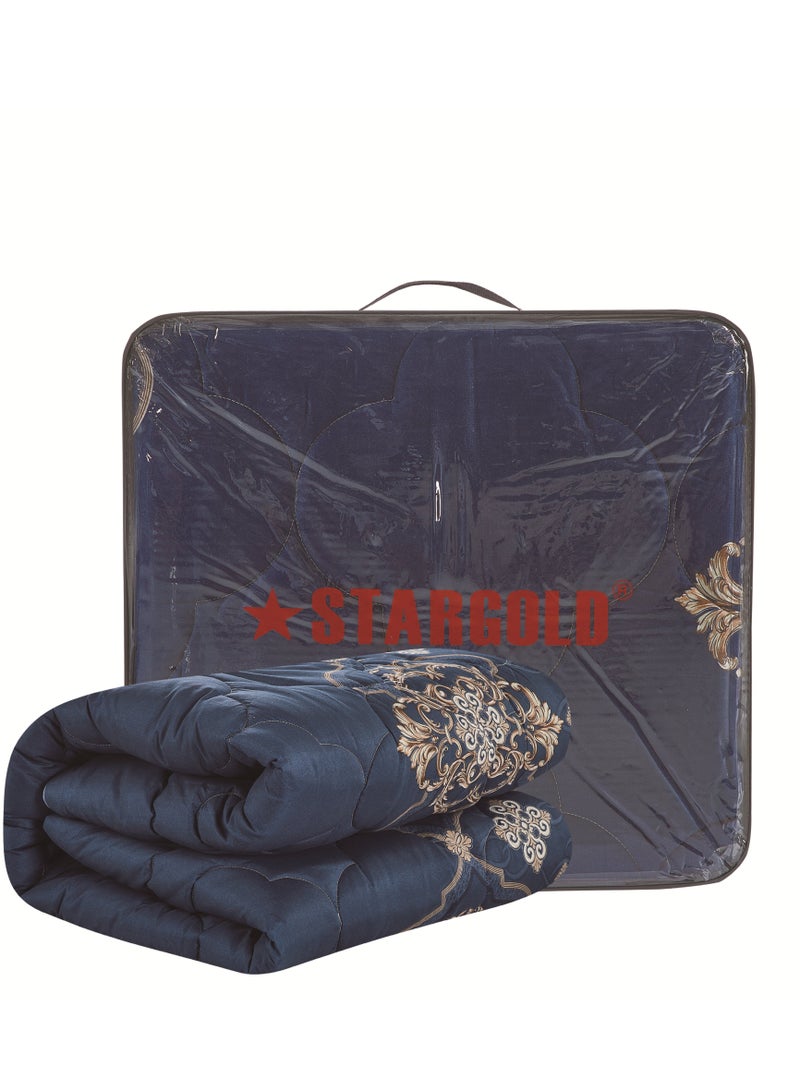 ستارجولد لحاف مطبوع فائق النعومة، طقم 6 قطع، قماش ميكروفايبر عالي الجودة، تصميم أنيق ومتميز، متين، مثالي لغرفة النوم المنزلية مقاس 240×220 سم - Image 2