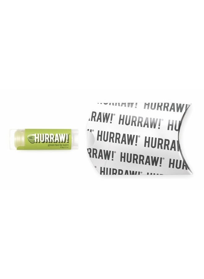 Hurraw! Green Tea Lip Balm: Organic, Certified Vegan, Cruelty and Gluten Free. Non-GMO, 100% Natural Ingredients. Bee, Shea, Soy and Palm Free. Made in USA - Image 2