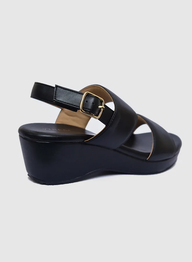 Vincci Ankle Strap Wedge Sandals
