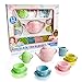 Lollipop Porcelain Tea Set for Little Girls Kids Tea Party Toy with Teacups and Saucers Delightful Girls Tea Set for Ages 412 Charming Porcelain Tea Cups for Childs 13 pcs Teacups Sets - Image 2