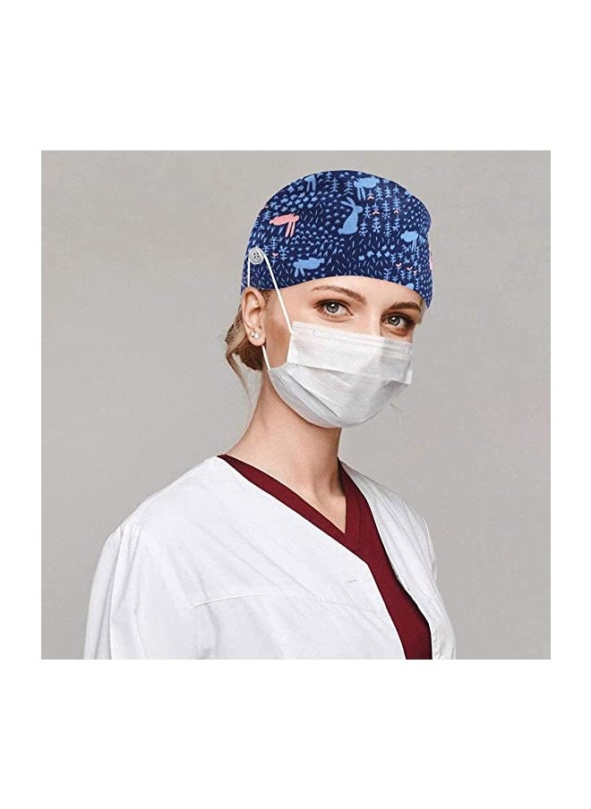 Topleo - Pack of 3 Surgical Caps for Female and Male, Cotton Nursing Cap - Image 1