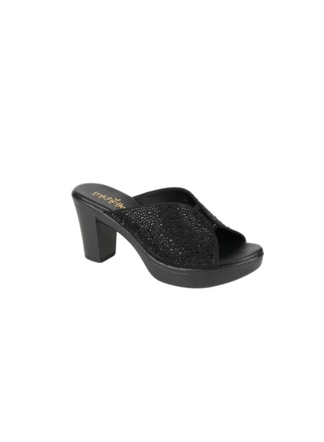 Michelle Morgan 092-2892 Michelle Morgan Ladies Block Heel Sandals 314RC867 Black