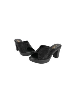Michelle Morgan 092-2892 Michelle Morgan Ladies Block Heel Sandals 314RC867 Black  - Image 3