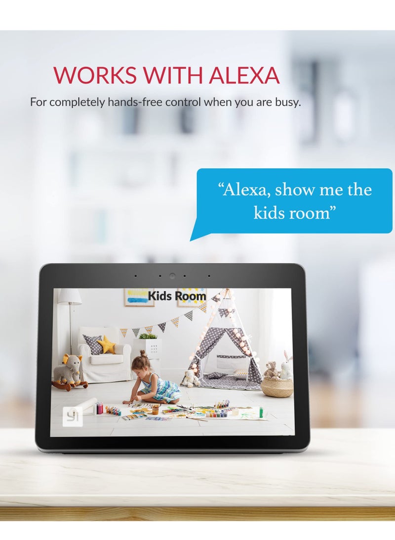 2K Indoor Security Camera, 2.4GHz WiFi, Smart Detection for People, Vehicles, and Pets, Mobile App for Baby and Dog Monitoring, Works with Alexa and Google Assistant. - Image 3